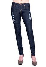 Load image into Gallery viewer, Distressed Me Skinny Jean Dark Blue - LIMITED EDITION
