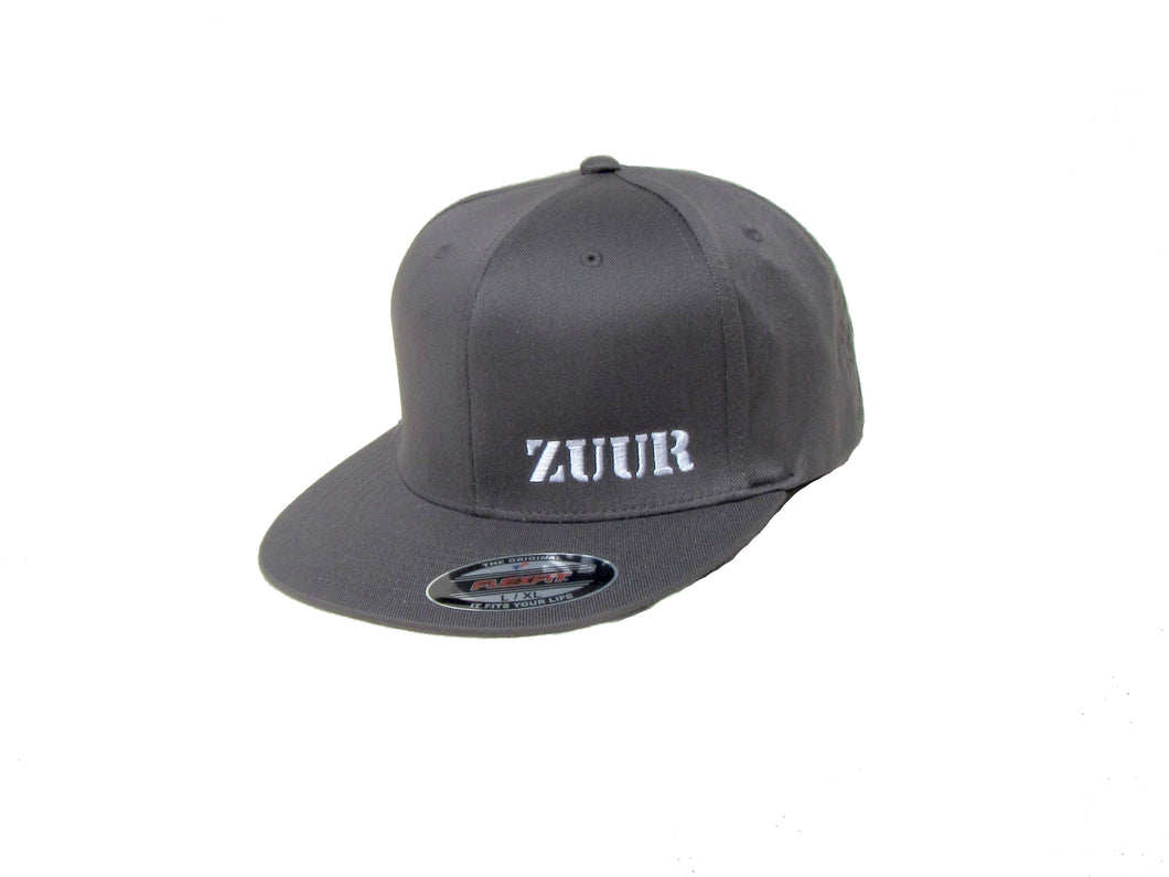 Slick Back Fitted Hat Grey