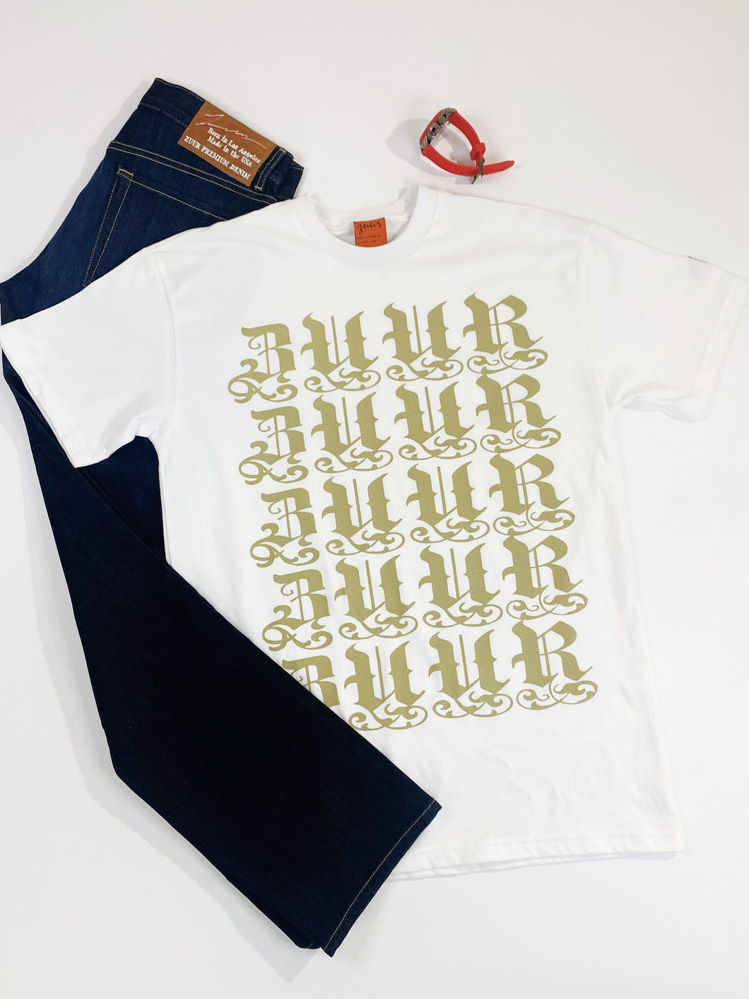 Zuur Gold Caligraphy Grphic T-Shirt
