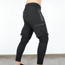 Load image into Gallery viewer, Joggers Slim Pants With Cargo Pockets - Black
